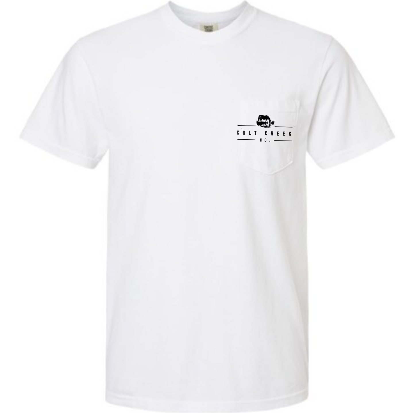 Hook 'Em Colt Creek Co Pocket Tee