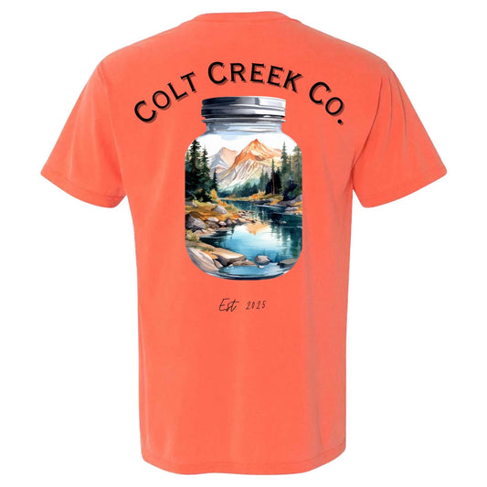 Mason Jar Colt Creek Co. Pocket Tee