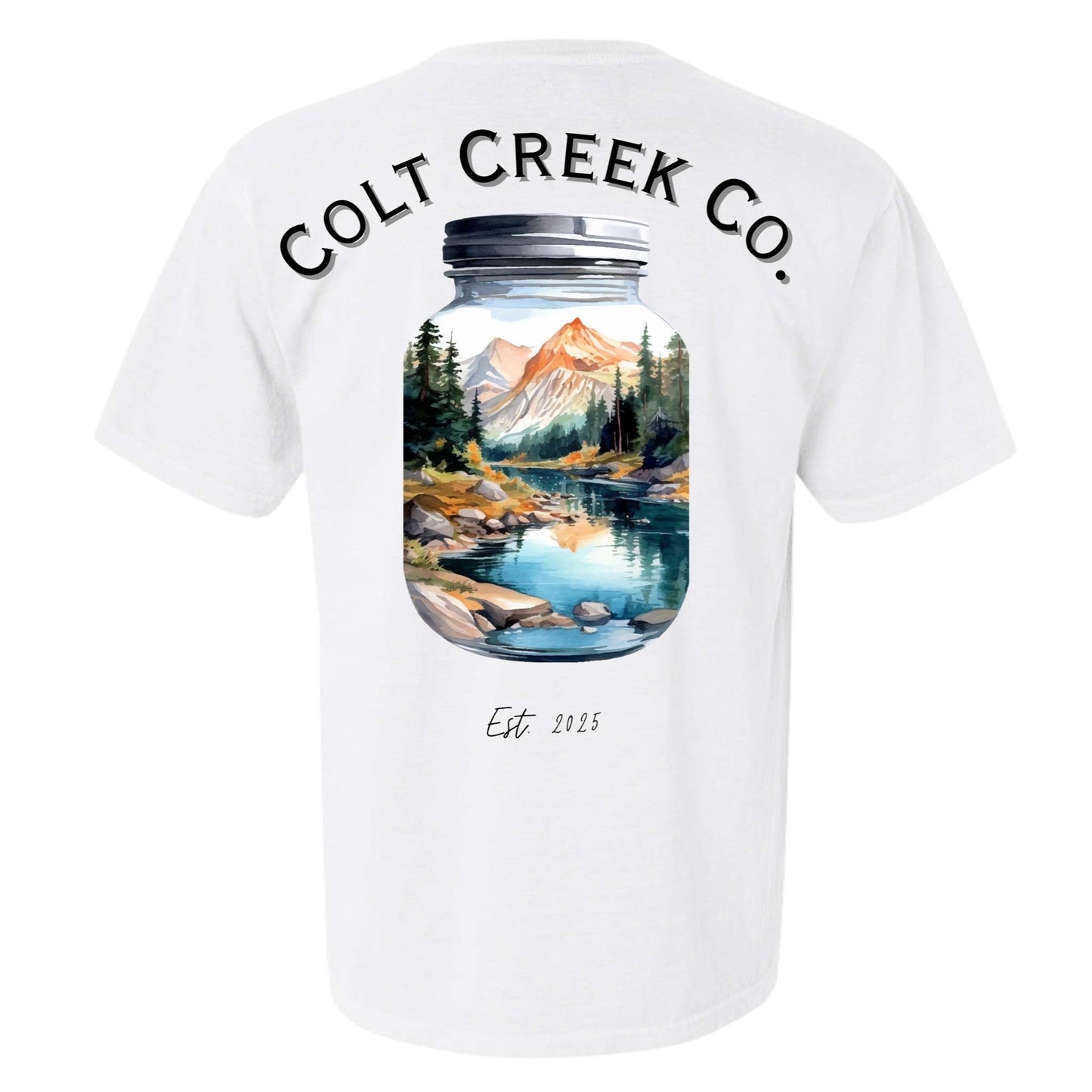 Mason Jar Colt Creek Co. Pocket Tee