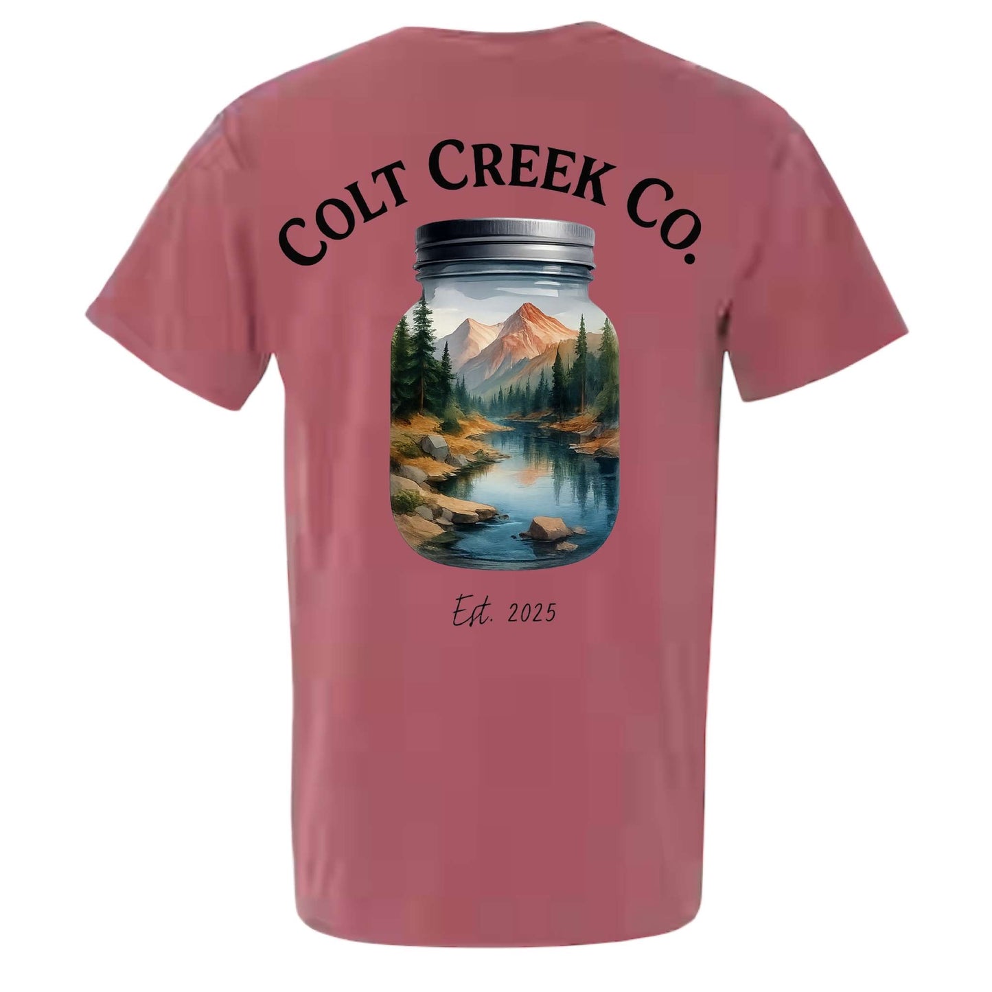 Mason Jar Colt Creek Co. Pocket Tee