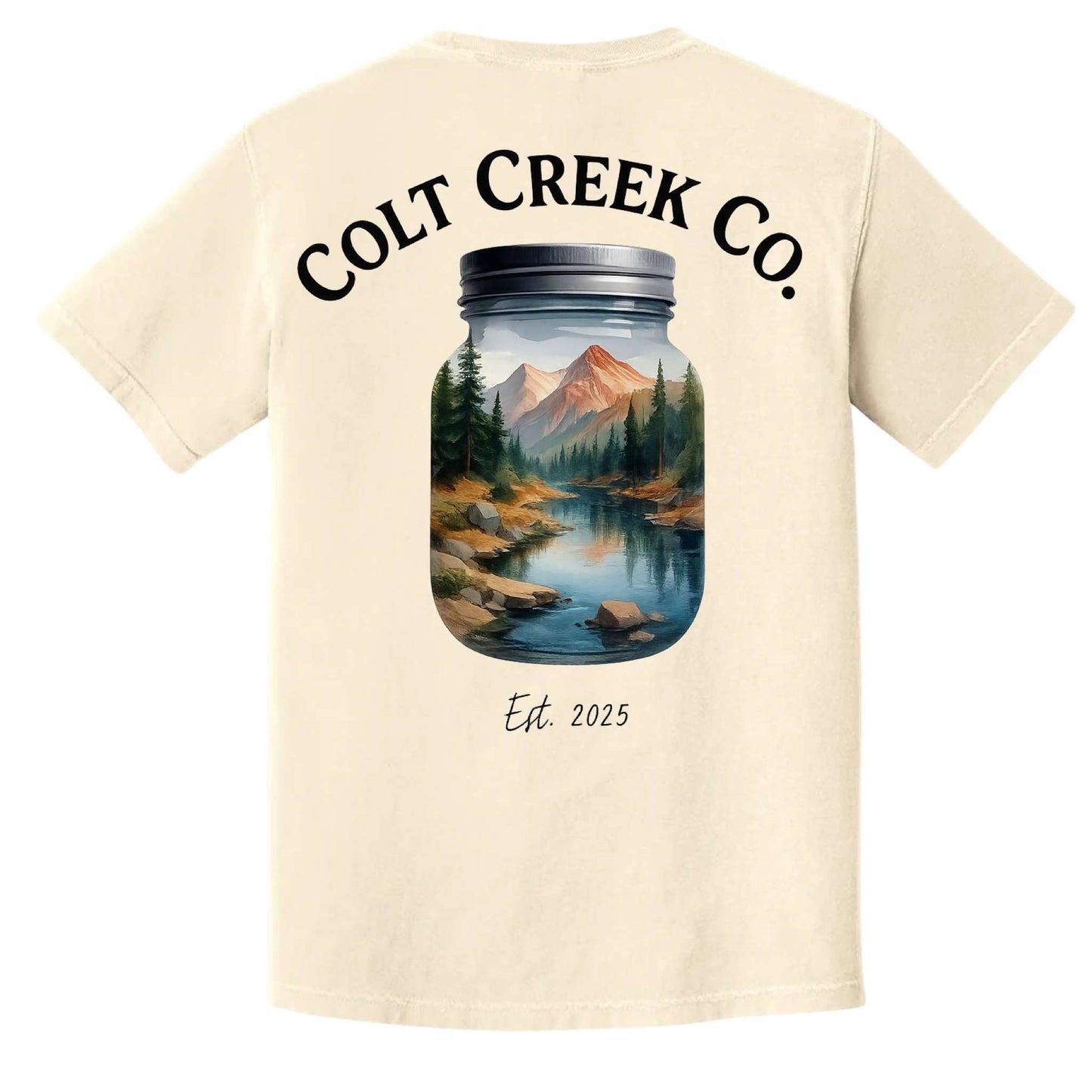 Mason Jar Colt Creek Co. Pocket Tee