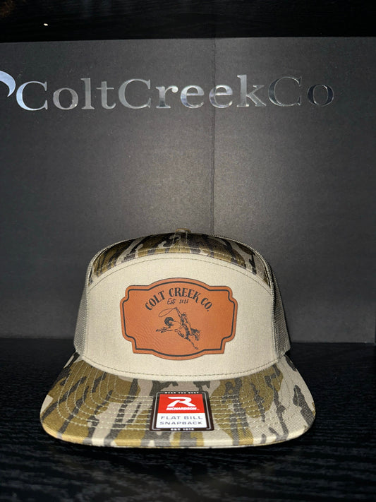 Buckin’ Bronco Colt Creek Co. Bottomland Camo Flat Bill