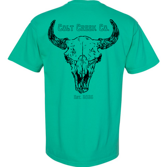 Hook 'Em Colt Creek Co Pocket Tee