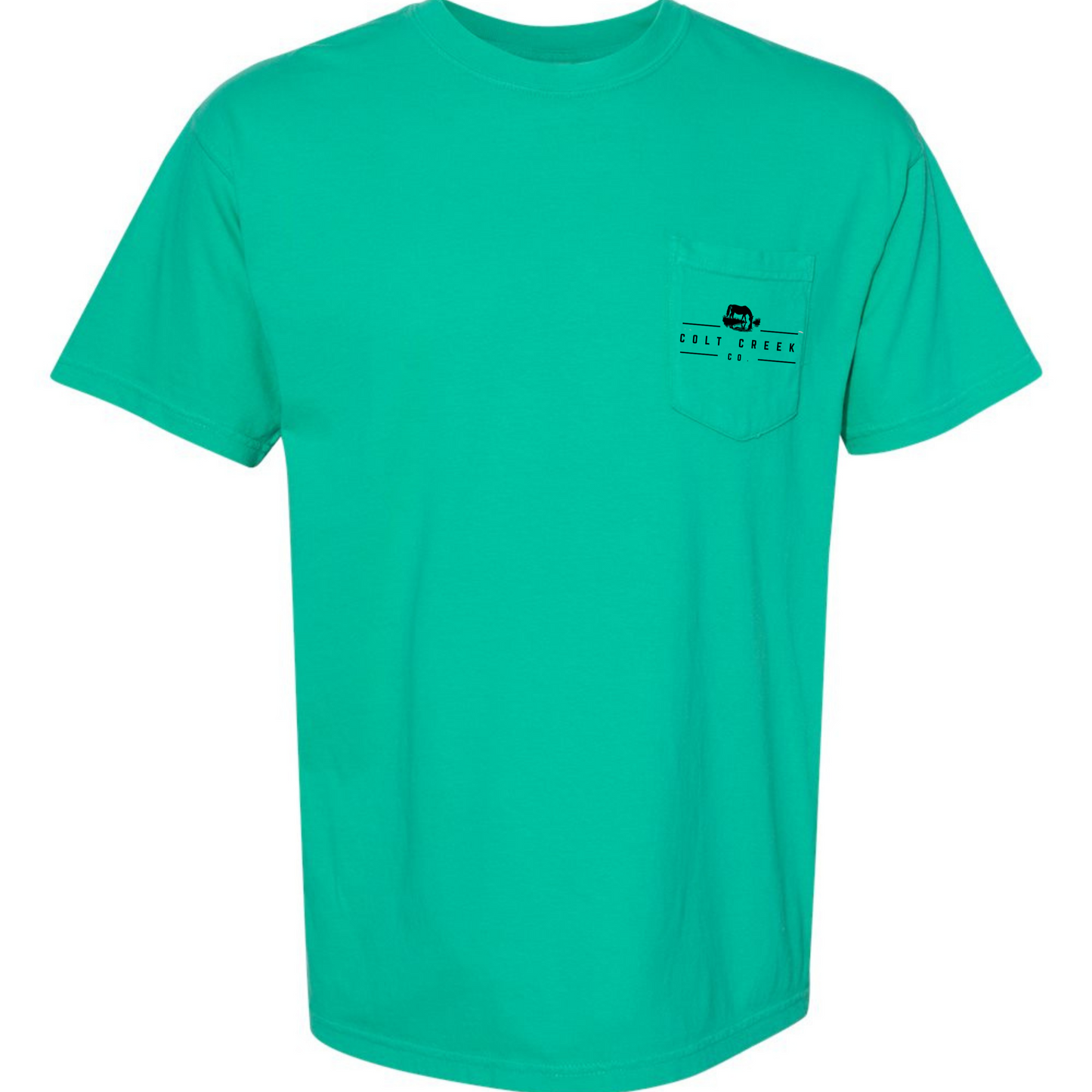 Hook 'Em Colt Creek Co Pocket Tee