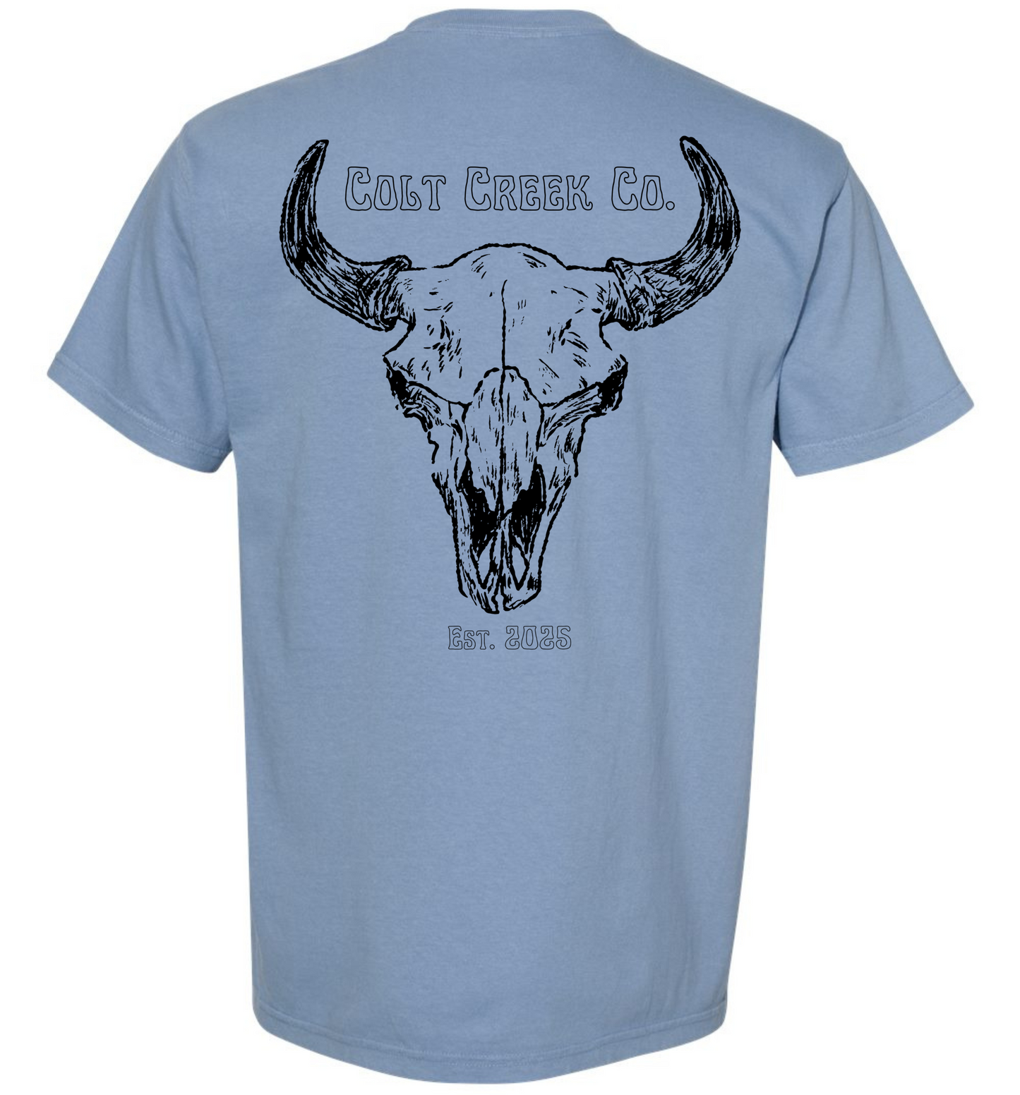 Hook 'Em Colt Creek Co Pocket Tee