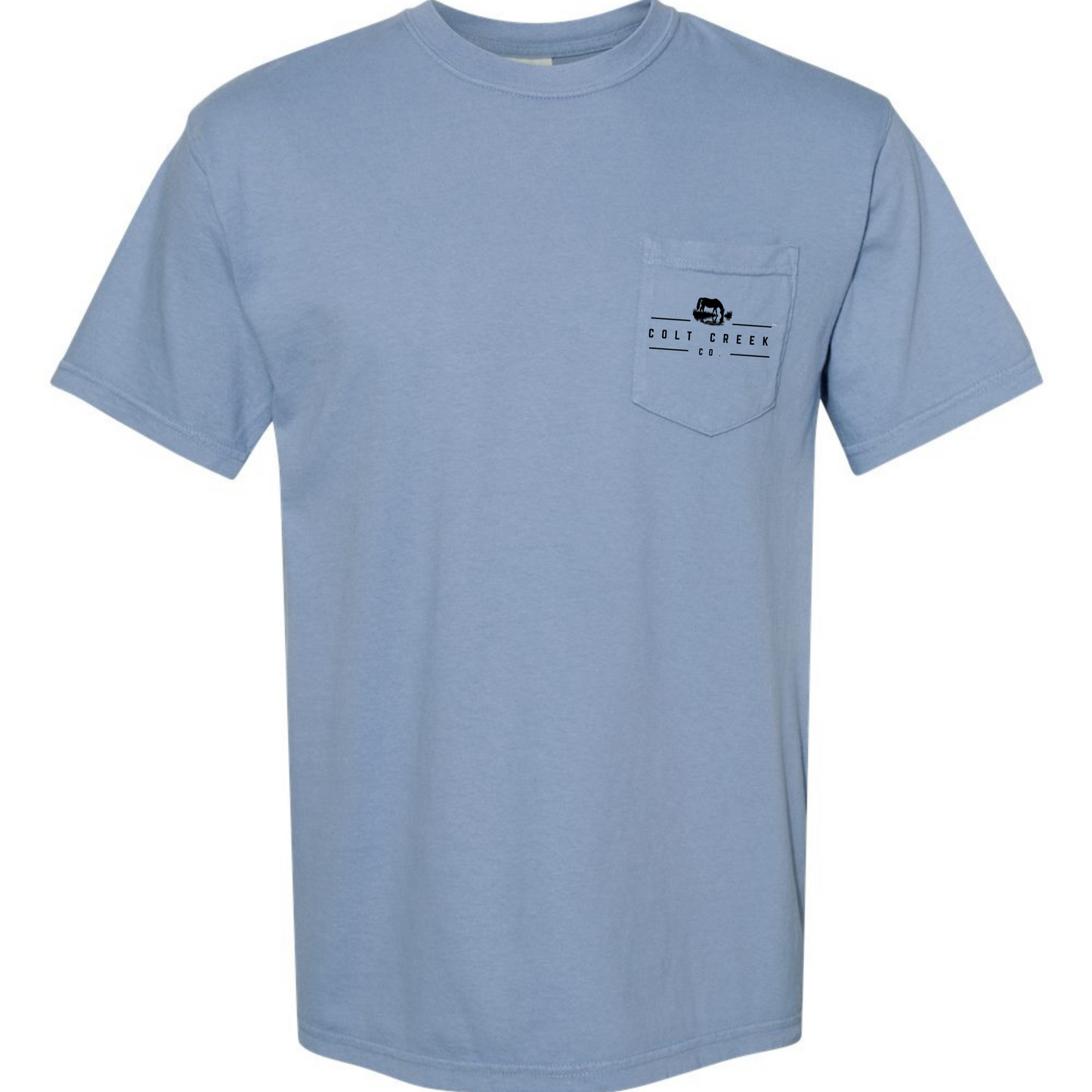 Hook 'Em Colt Creek Co Pocket Tee